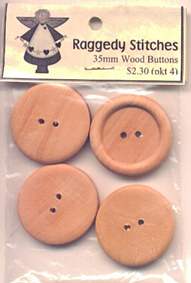 35mm Wood Buttons