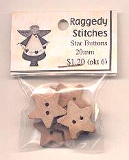 20mm Star Buttons